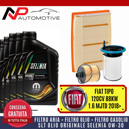Kit tagliando fiat tipo - kit, 1.6