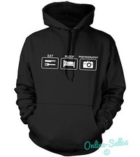 Felpa con cappuccio Eat Sleep