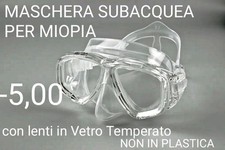 maschera subacquea per miopia