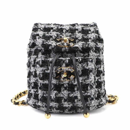 Chanel zaino catena tweed - chanel,