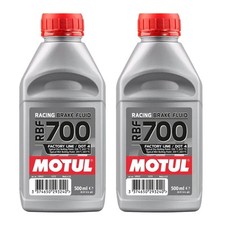 2 FLACONI OLIO MOTUL RBF 700 OLIO LIQUIDO FRENI DOT4 100% SINTETICO BRAKE FLUID