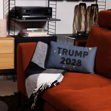 Trump 2028 Alaska Flag Pillow