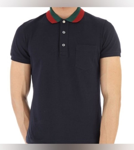 Gucci polo logo - piqué, cotone