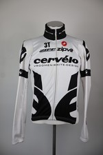 CASTELLI MAGLIA CICLISMO UOMO TG. M MAN SHIRT BIKE SPORT MANICA LUNGA FELPATA