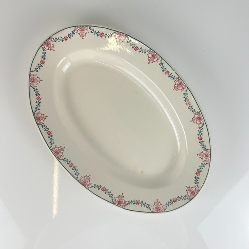 Plat ovale longwy - ovale, faïence