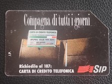 RARISSIMA scheda SIP LIRE 10.000 VALIDITA' 31.12.95 "compagna di tutti i giorni"