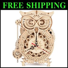 Gufo Orologio Puzzle in Legno