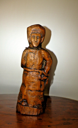 Scultura legno intagliato mano - legno,