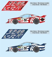 Decals Lancia Beta Montecarlo Le Mans 1980 51 52 1:32 1:43 1:24 1:18 slot calcas