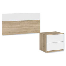 Testiera con Comodino Rovere