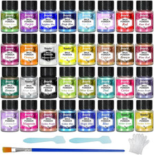 Polvere Di Mica - Pigmento Di Resina Epossidica 32 Colori, Colorante per Sapone,