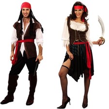 ?‍☠️ Costume Pirata Uomo Donna – Cosplay Jack Sparrow – Carnevale Halloween ?