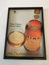 Hine cognac-1974 A4 framed