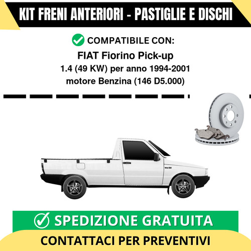 Kit freni anteriori fiat - kit,
