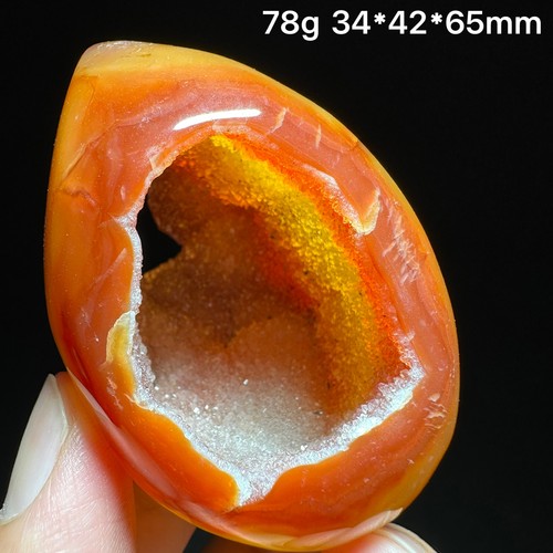 78g agata geode rossa - agata, naturale