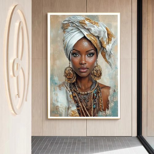 Quadro tela donna nera - tela,