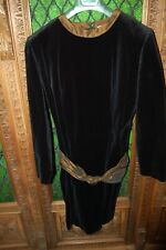 Dado Sforza Milano, Abito donna da cerimonia, Nero, Velluto cotone, tg 44, usato