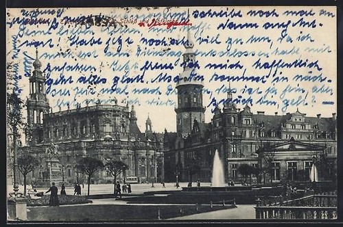 Cartolina dresda teatro con - cartolina,