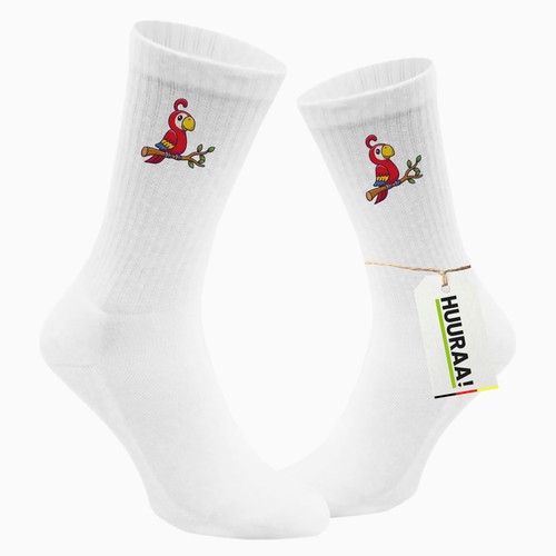 Calze unisex pappagallo ara