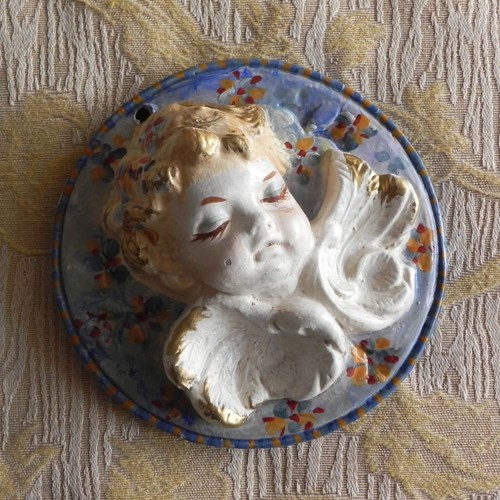 Angelo terracotta dipinta a - angelo,