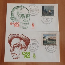 1981 - FDC - ITALIA - Giuseppe Ugonia + Carlo Carrà