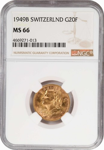 Svizzera oro franchi 1949 - svizzera,, 20