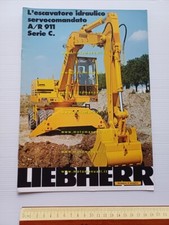 Liebherr A-R 911 serie C escavatore idraulico 1977 depliant italiano originale