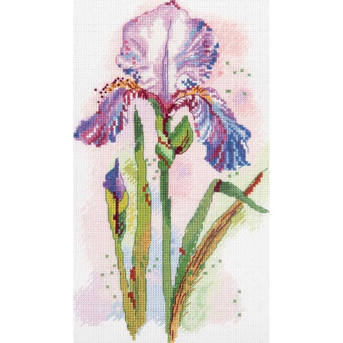 Set punto croce - panna, "iris
