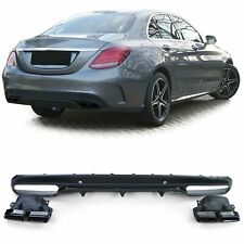 SOTTOPARAURTI DIFFUSORE FINALI PER MERCEDES W205 13-18 CLASSE C AMG LOOK BLK