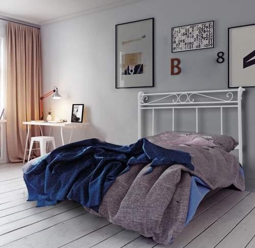 Letto singolo ferro battuto - ferro,