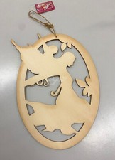 Sagoma fata in legno 26x18cm
