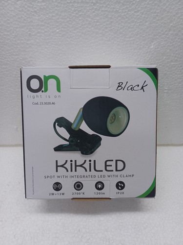 Faretto led pinza nero 2w - a,