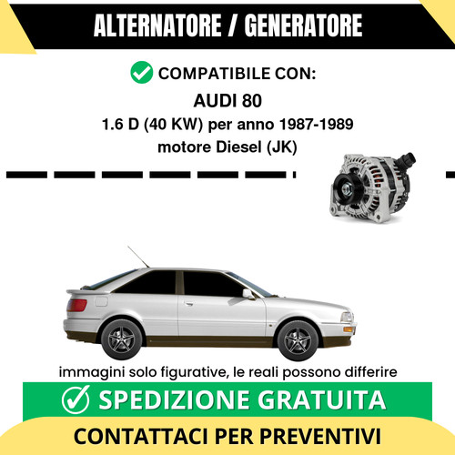Alternatore audi d 40 - alternatore,
