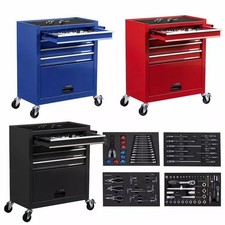 AREBOS Carrello Degli Attrezzi Con 4 Cassetti Carrello da Officina con Utensili