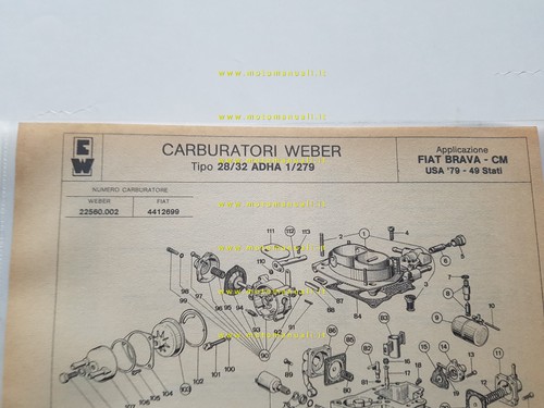 Weber carburatore adha - weber,
