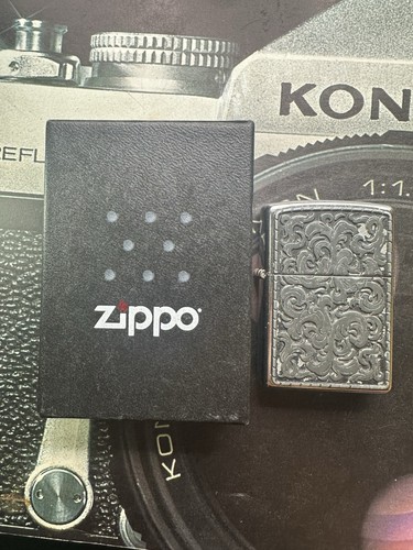 Stainless steel zippo lighter - steel,