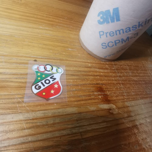 Adesivi con logo cromato gios - con,