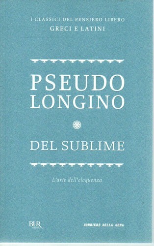 Del sublime pseudo - pseudo, longino