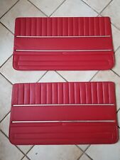Coppia pannelli anteriori Fiat 124 Berlina rossi Red couple front panel interior