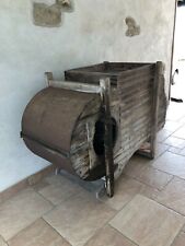 SGRANATRICE ANTICA  E FUNZIONANTE!!! AZIONAMENTO MANUALE!!! IN LEGNO E FERRO!!!