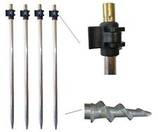 4 picchetti trivella 1.5m segnalatore avvisatore carp fishing carpfishing pesca