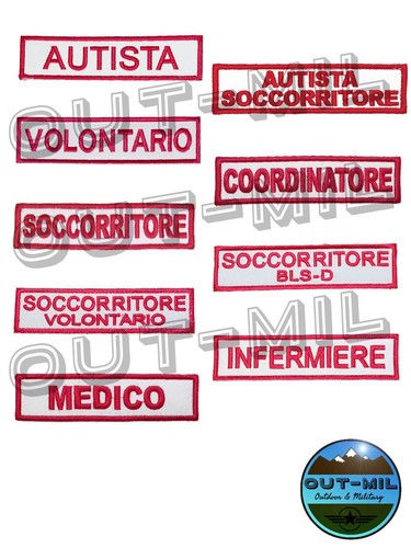 Patch ricamata rettangolare