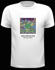 T-shirt maglia Casino nella mia testa - Thasup, Salmo con frase e codice Spotify