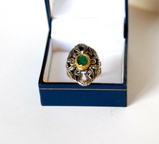 Anello stile antico in oro b/t