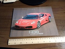 FERRARI F430 CHALLENGE, BROCHURE, dati tecnici.FOGLIO COPERTINA RIGIDA FERRARI 220mm