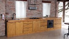 Cucina lineare INDUSTRIAL COUNTRY in legno massello 465x65xh90cm ANCHE SU MISURA