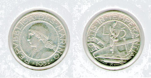 Lire 1937 argento - lire,