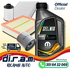 KIT TAGLIANDO FIAT MULTIPLA 1.9 MULTIJET 120 CV + 5 LT OLIO MOTORE SELENIA 5W-40