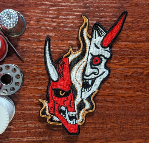 Hannya patch due facce - hannya,