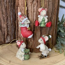 4 Topi di Natale Decorazioni